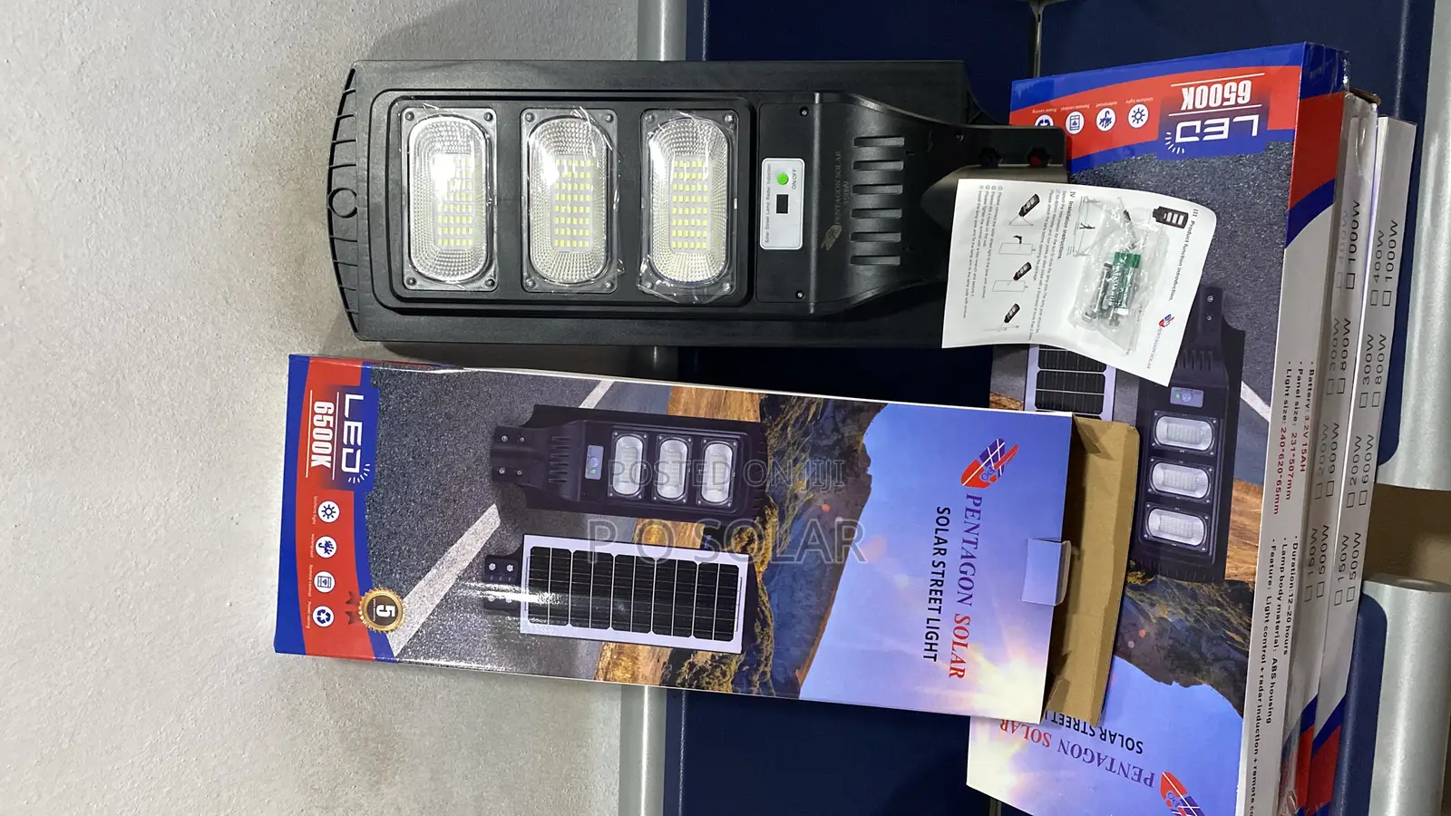 150w 3 Eyes Solar Street Light