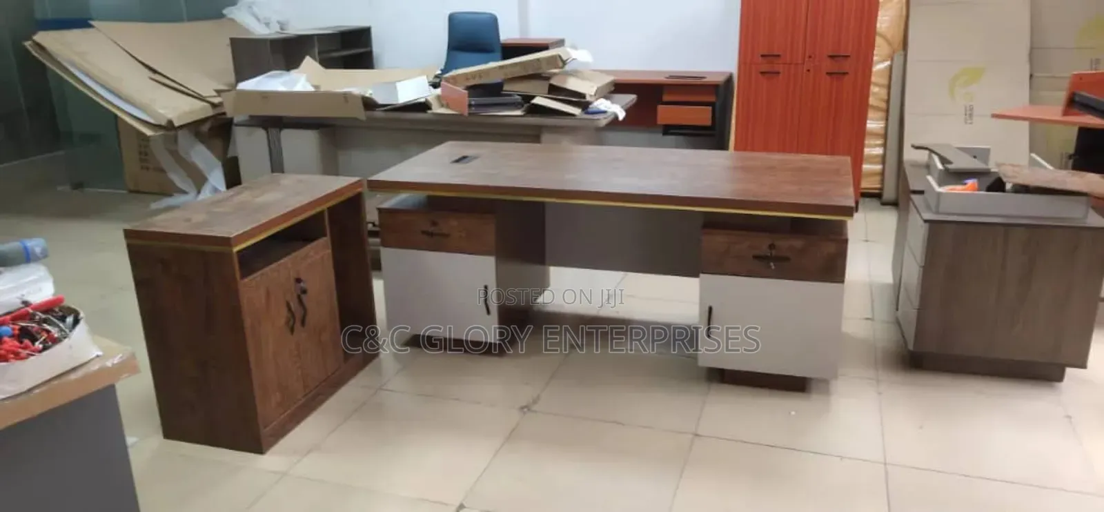 Executive Brown Office Table(Only Table)