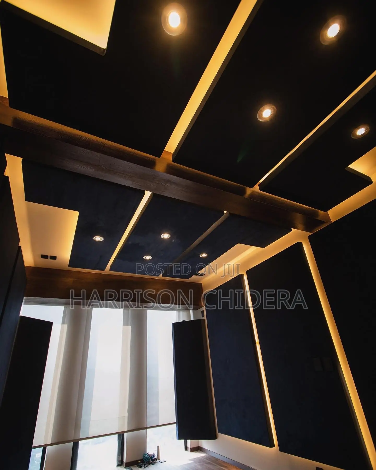 2ft by 7ft Acoustic Panel Dark Glow