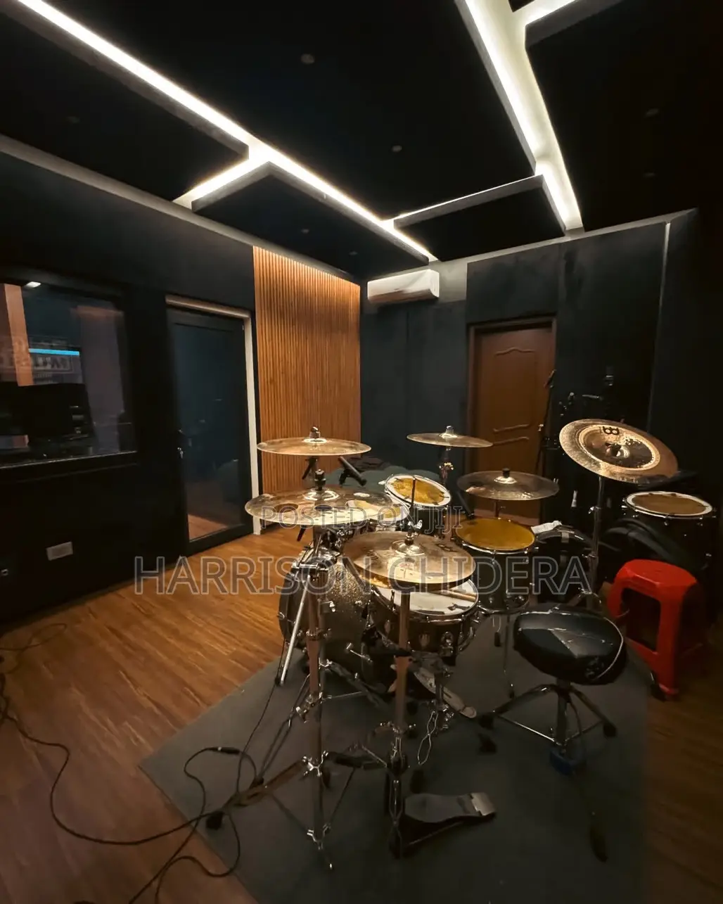 2ft by 7ft Acoustic Panel Dark Glow