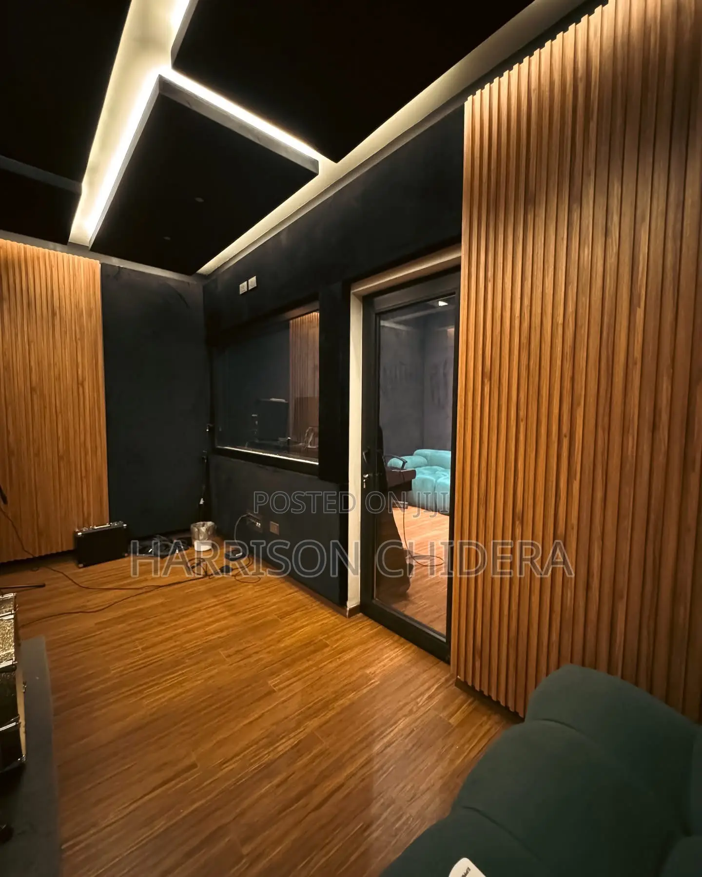 2ft by 7ft Acoustic Panel Dark Glow
