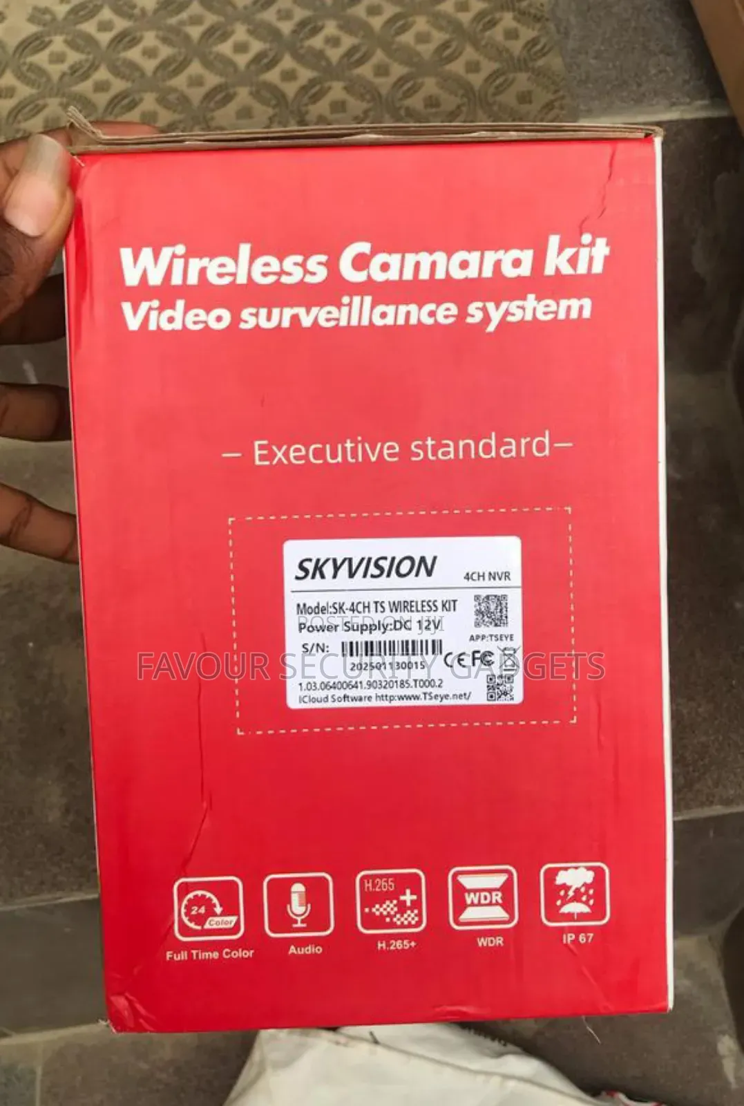 Wireless CCTV Camera Kit 4 Channel