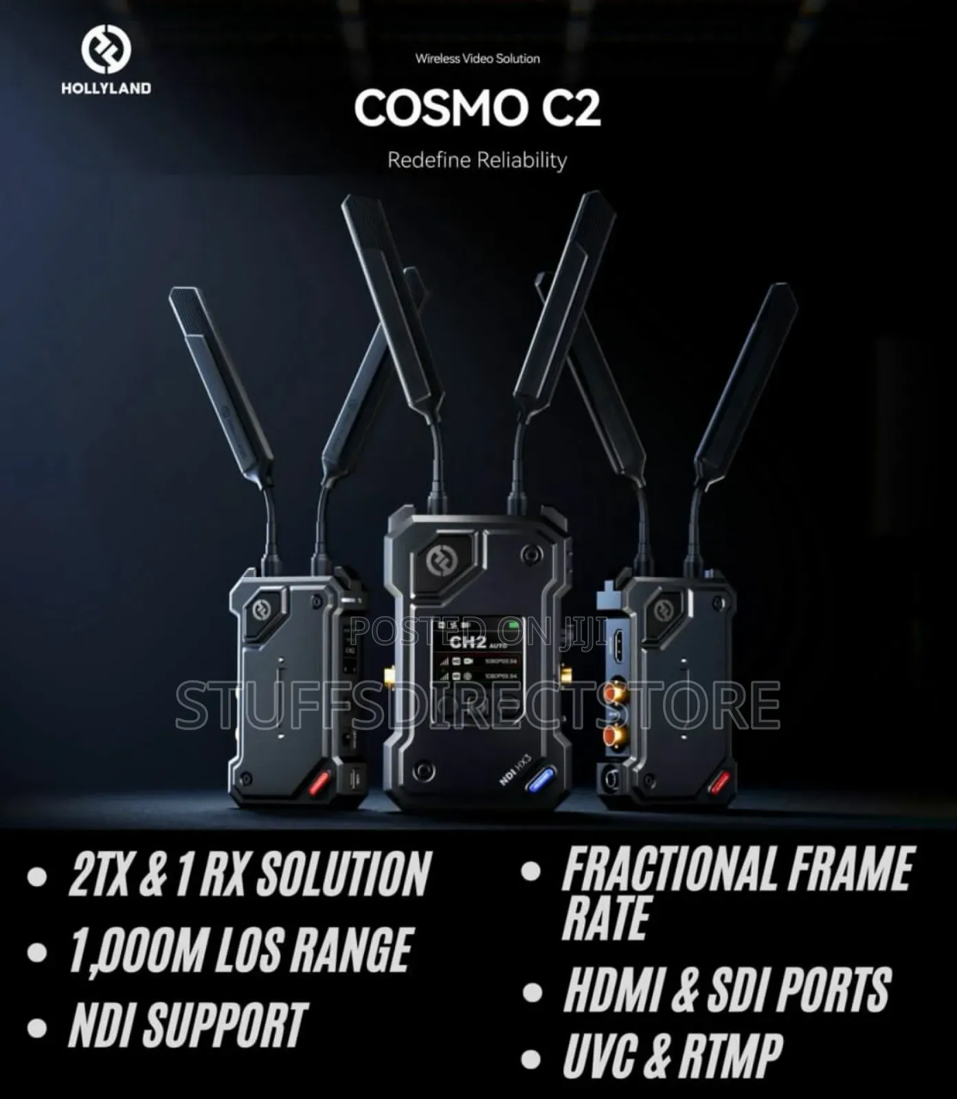 Hollyland Cosmo C2 Hdmi/Sdi Wireless Video 2 Transmitter Sys