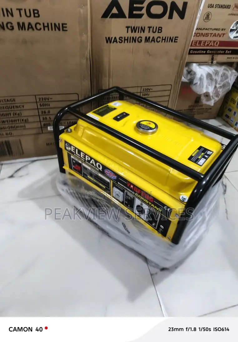 Elepaq Generator – 3.5kva Sv5800, Durable Frame