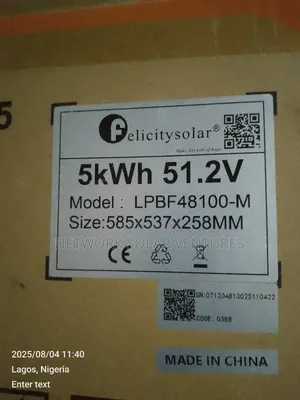 5kwh 51.2v Felicity Solar Lithium Ion Battery