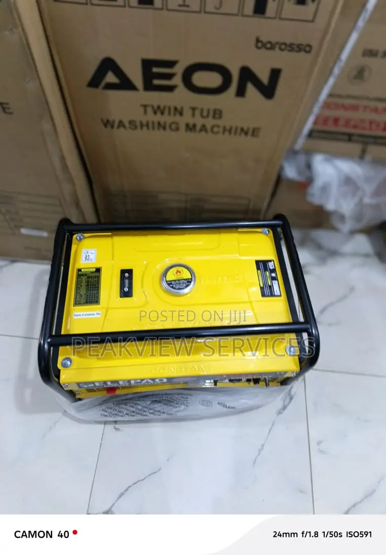 Elepaq 3.5kva Gen – Strong Coil, Long Runtime, Manual Start