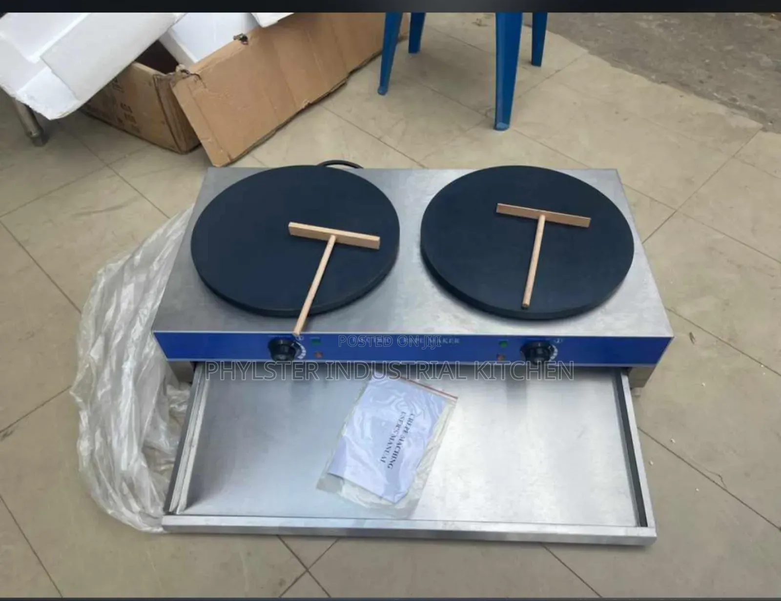 Double Crepe Maker Machine (Electric and Gas Available)