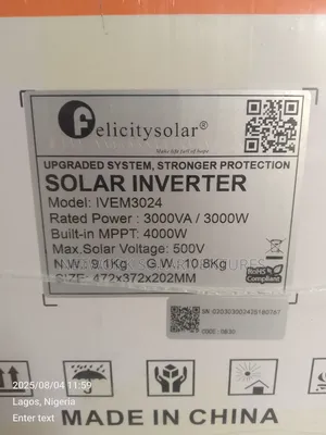 3kva 24v Ivem Felicity Solar Inverter
