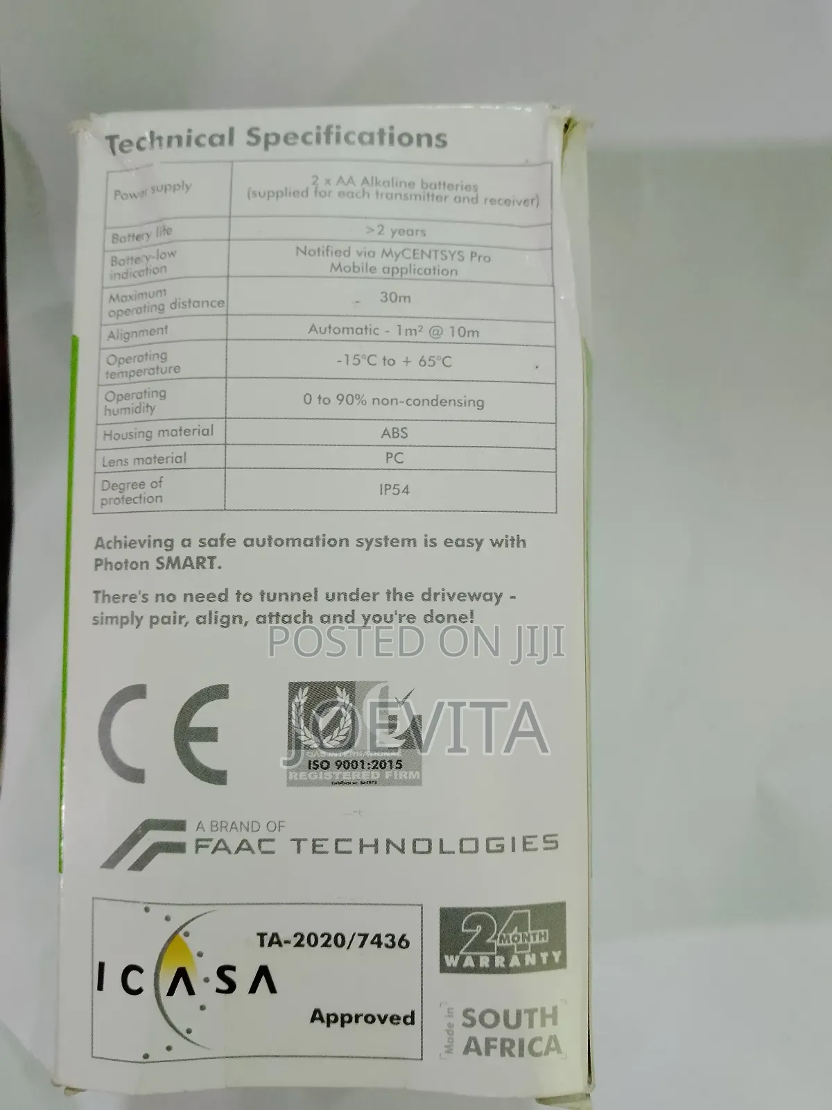Wireless Infrared Safety Beam