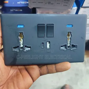 Grey Switch Type C Charger and Usb Charger