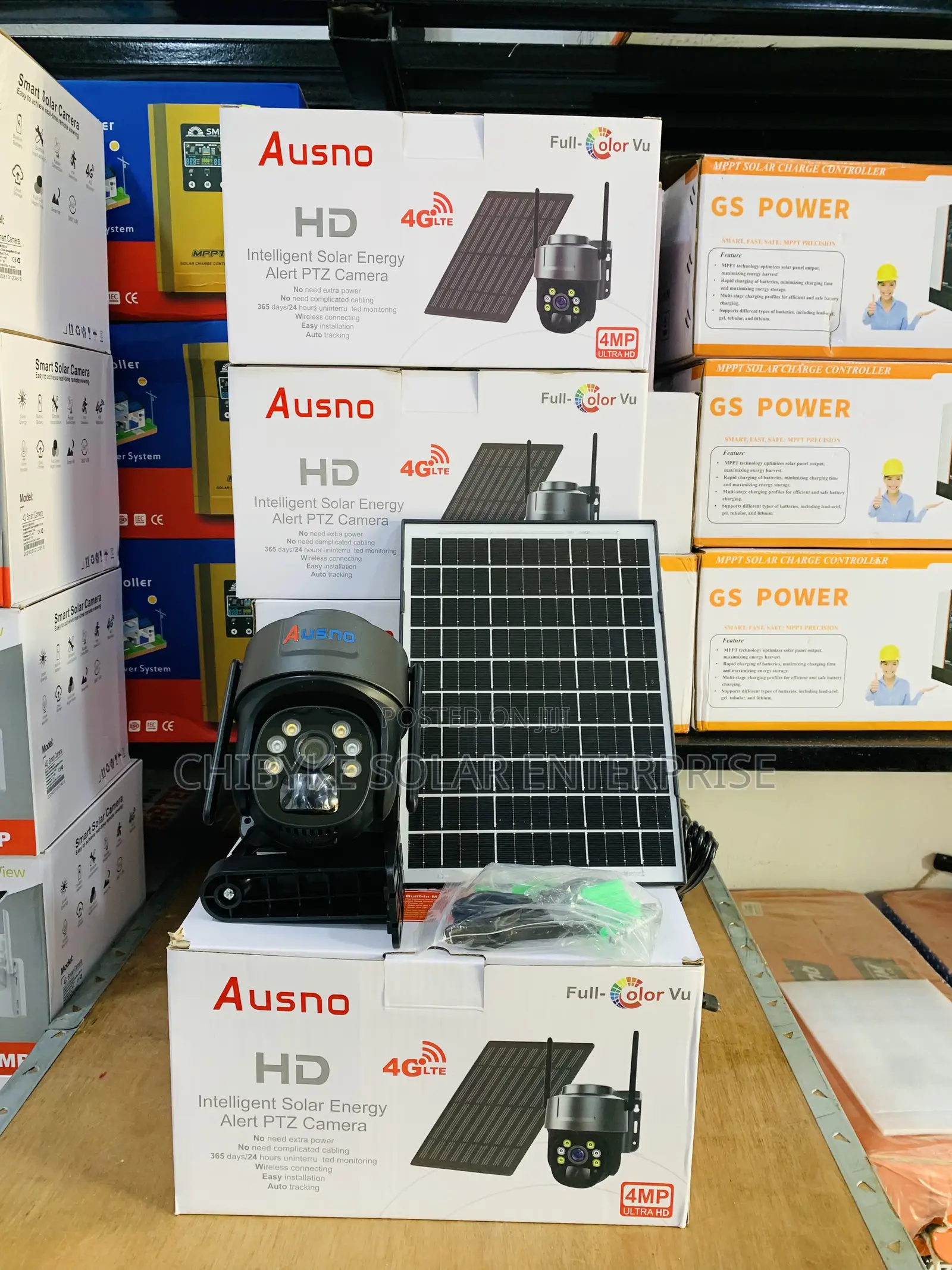 Ausno CCTV Camera 4g Lte Black