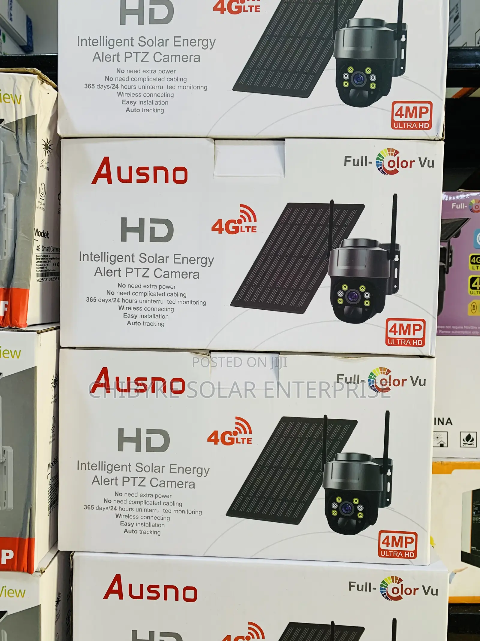 Ausno CCTV Camera 4g Lte Black
