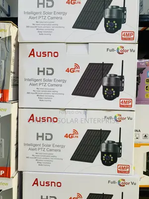 Ausno CCTV Camera 4g Lte Black