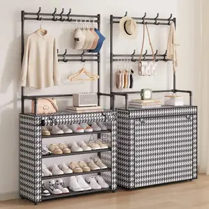5 Layer New Model Multifunctional Dustproof Shoe Hat Rack