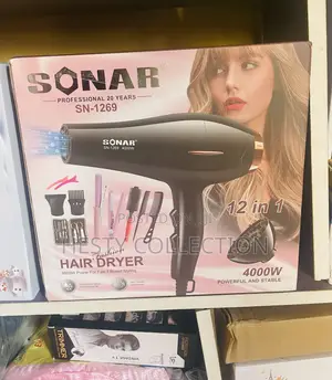 Hair Dryer With Complete Accessories Manicure Pedicure Kit