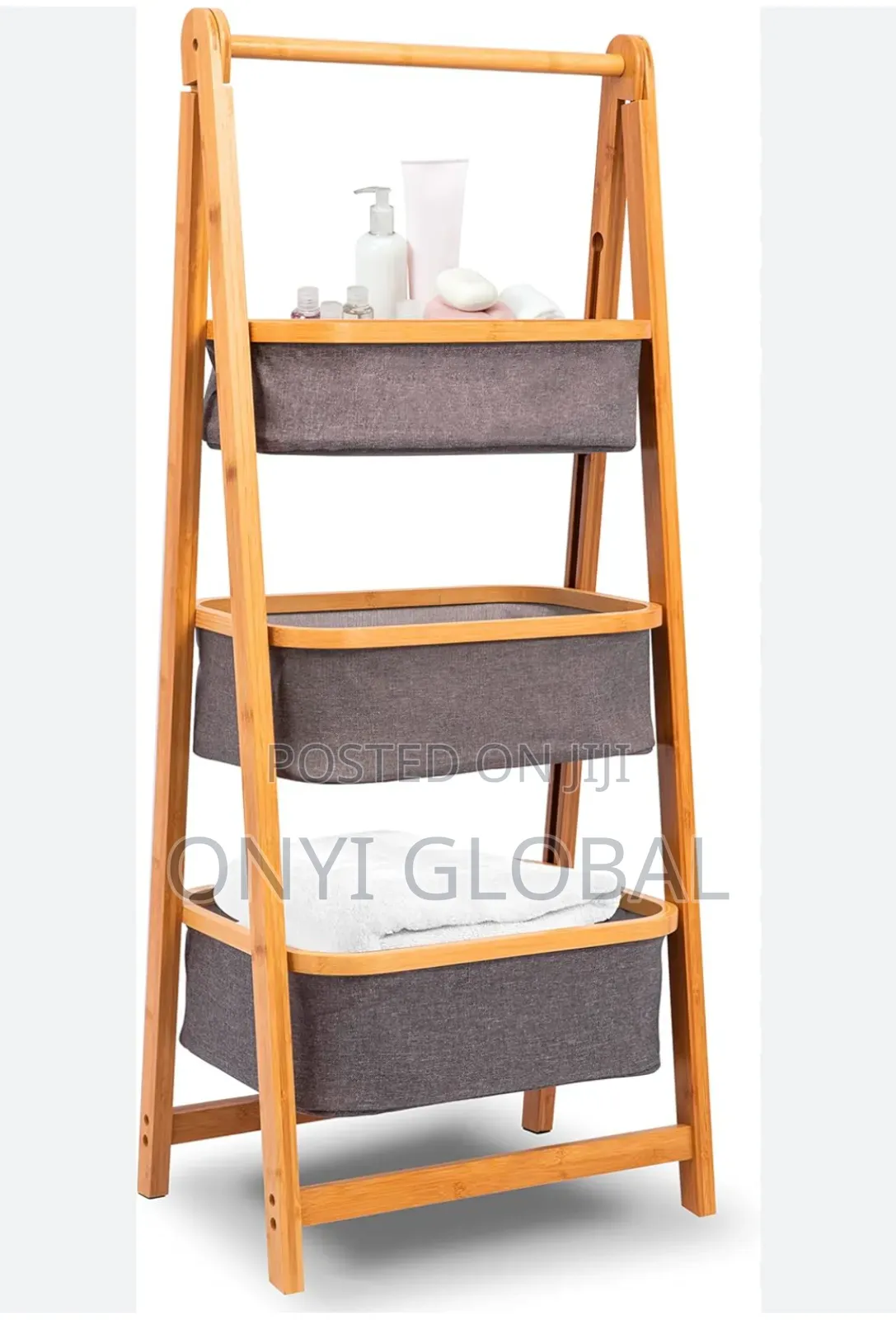 3 Tires Laundry Foldable Rack