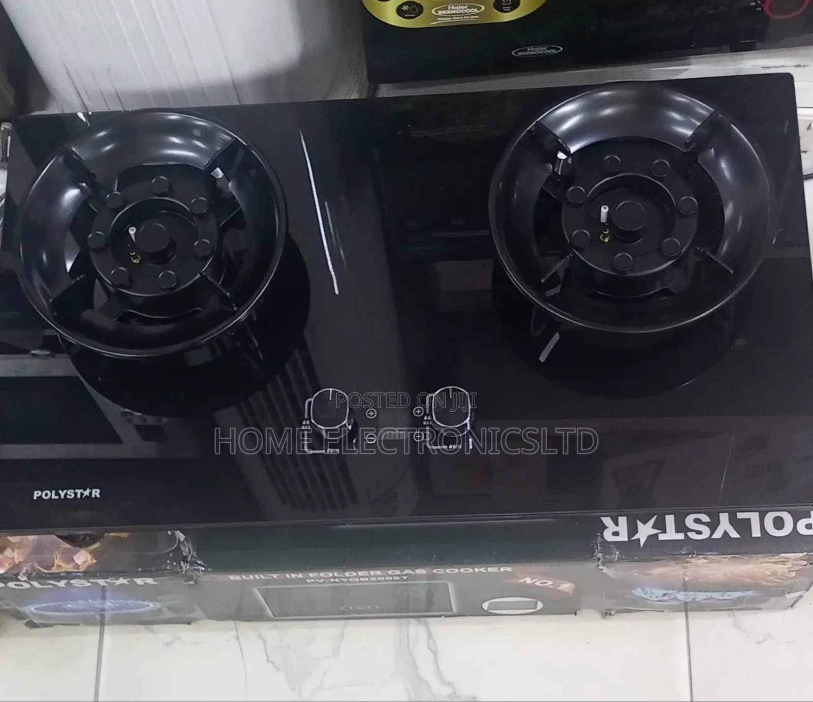 Polyester Inbuilt Gas Cooker 2 Burner All Gas
