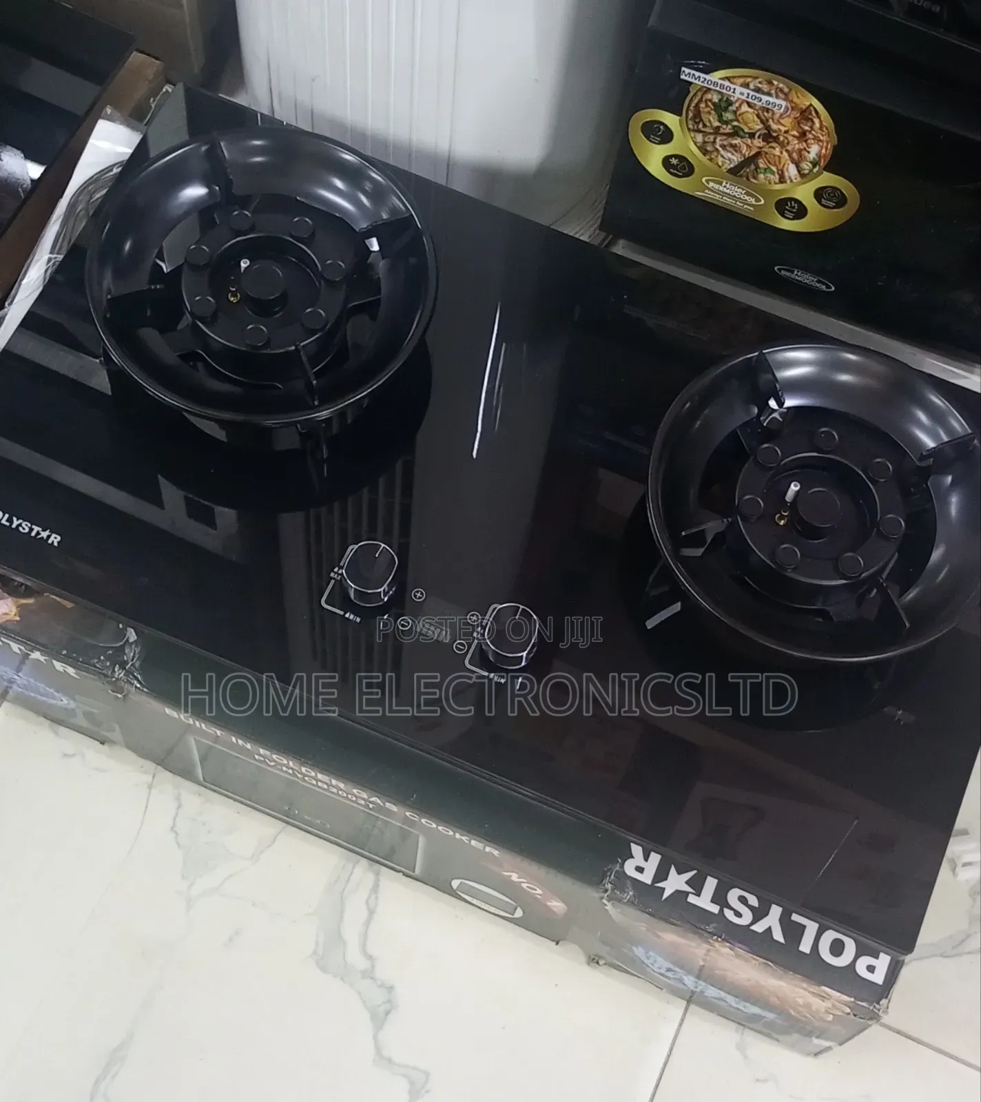 Polyester Inbuilt Gas Cooker 2 Burner All Gas