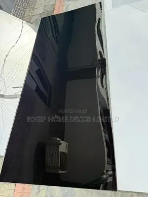 Pure Black Uv Marble Sheet (4ft by 9.5ft)