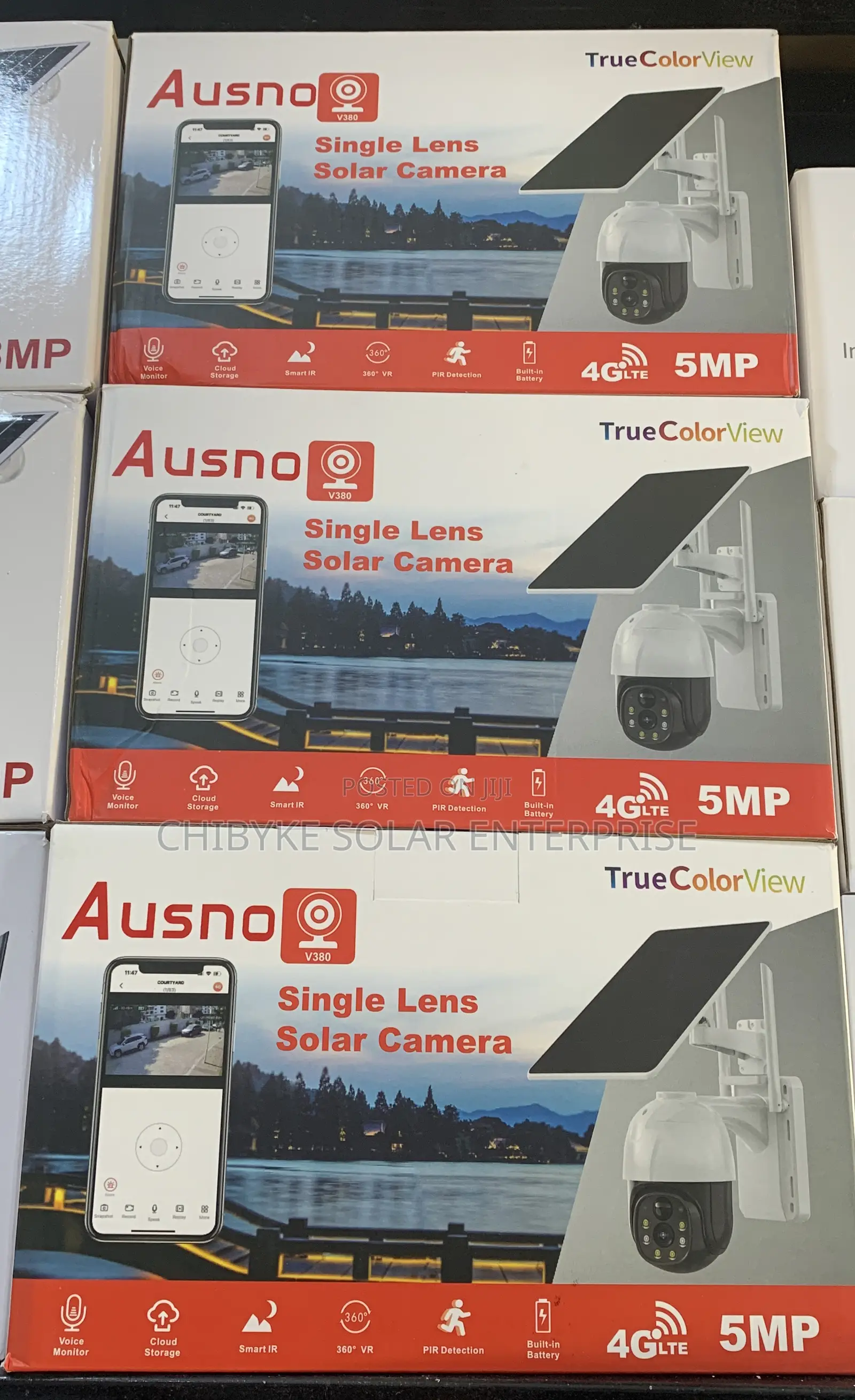 Ausno CCTV Camera 4g Lte White