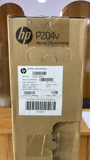 Hp P204 19.5 Inch Widescreen Tn Led Monitor