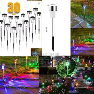 Magical Evenings With 30pcs Multi-Color Solar Garden Lights
