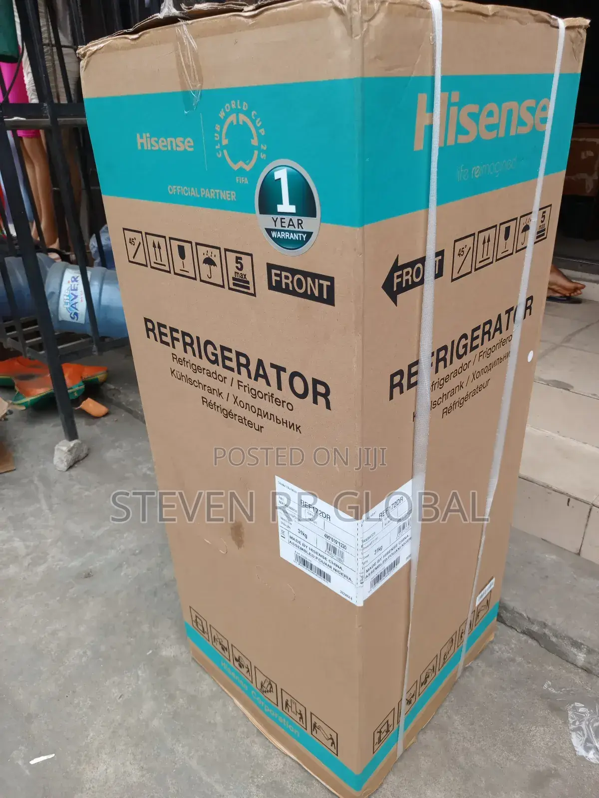 Hisense 124 Liters Double Door Refrigerator | Ref 172dr