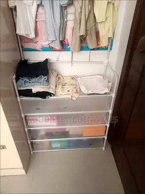Shoe and Hat Rack With Cover