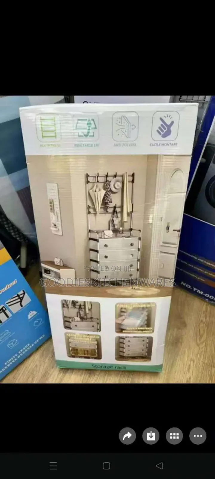 Shoe and Hat Rack With Cover