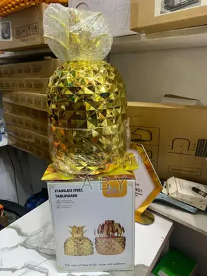 24pcs Pineapple Design Gold Cutlery Sets