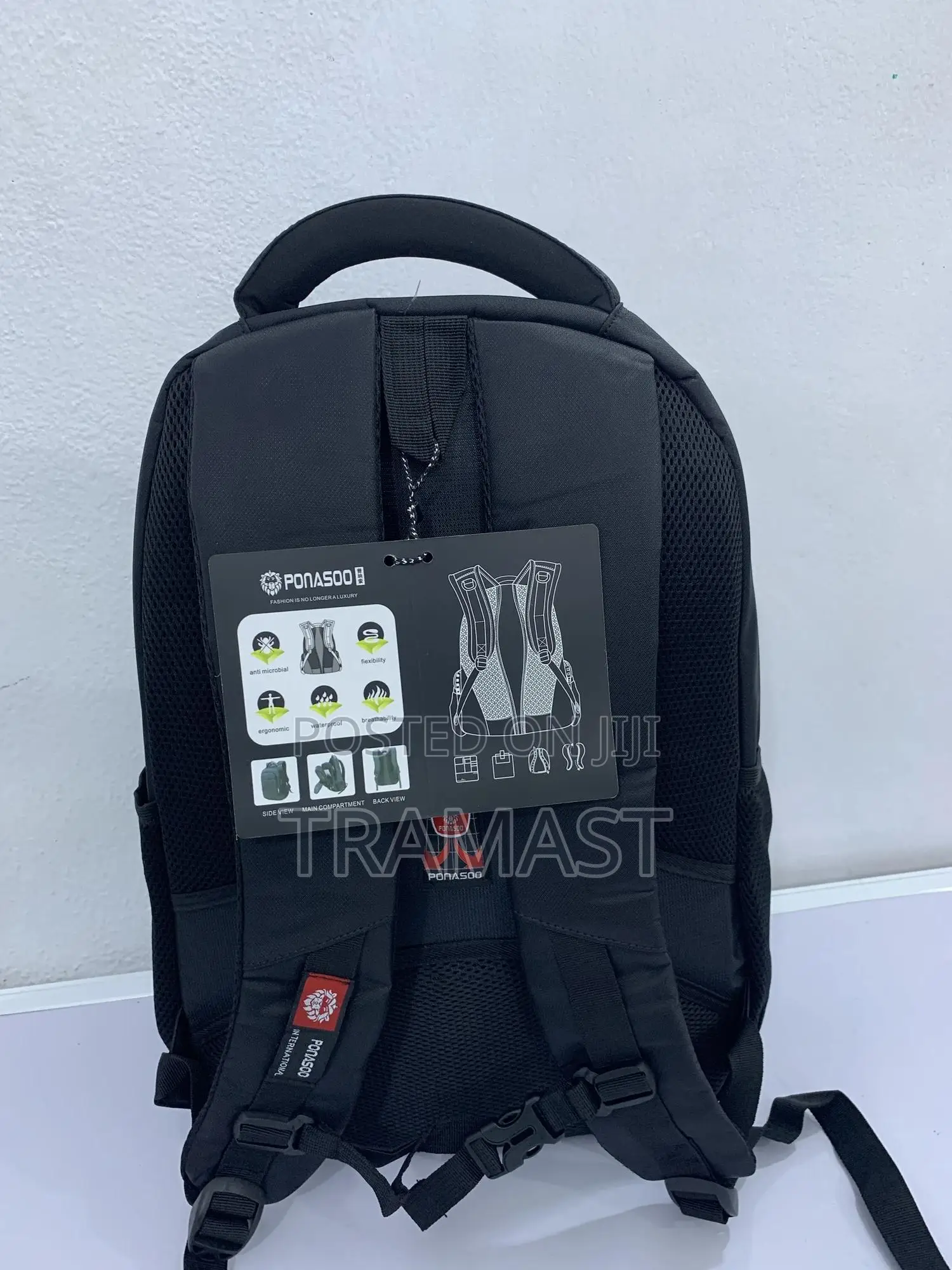 Quality Ponasoo Backpack – Black