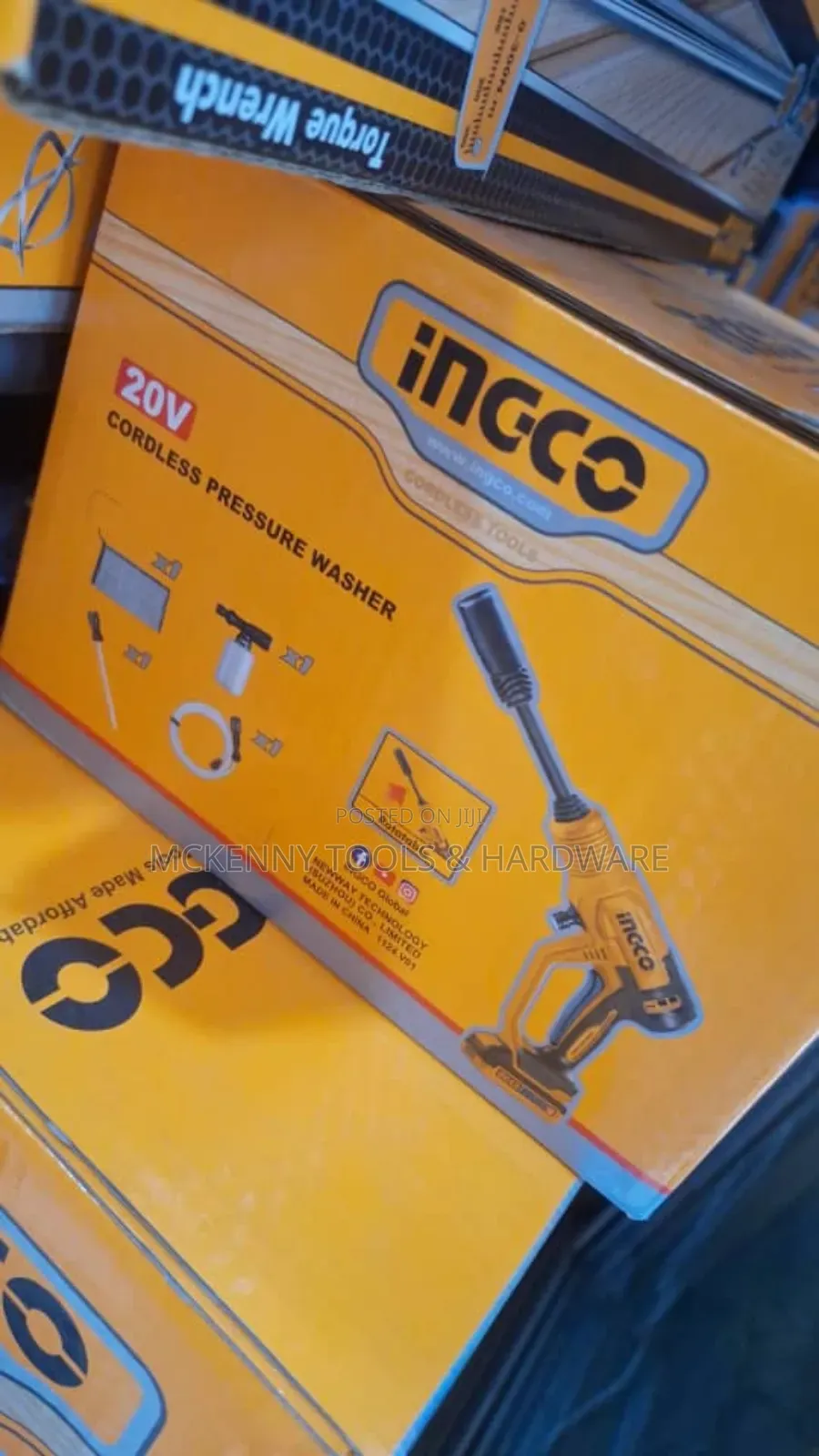 Ingco 20v Cordless Pressure Washer, Model Cpwli20082.