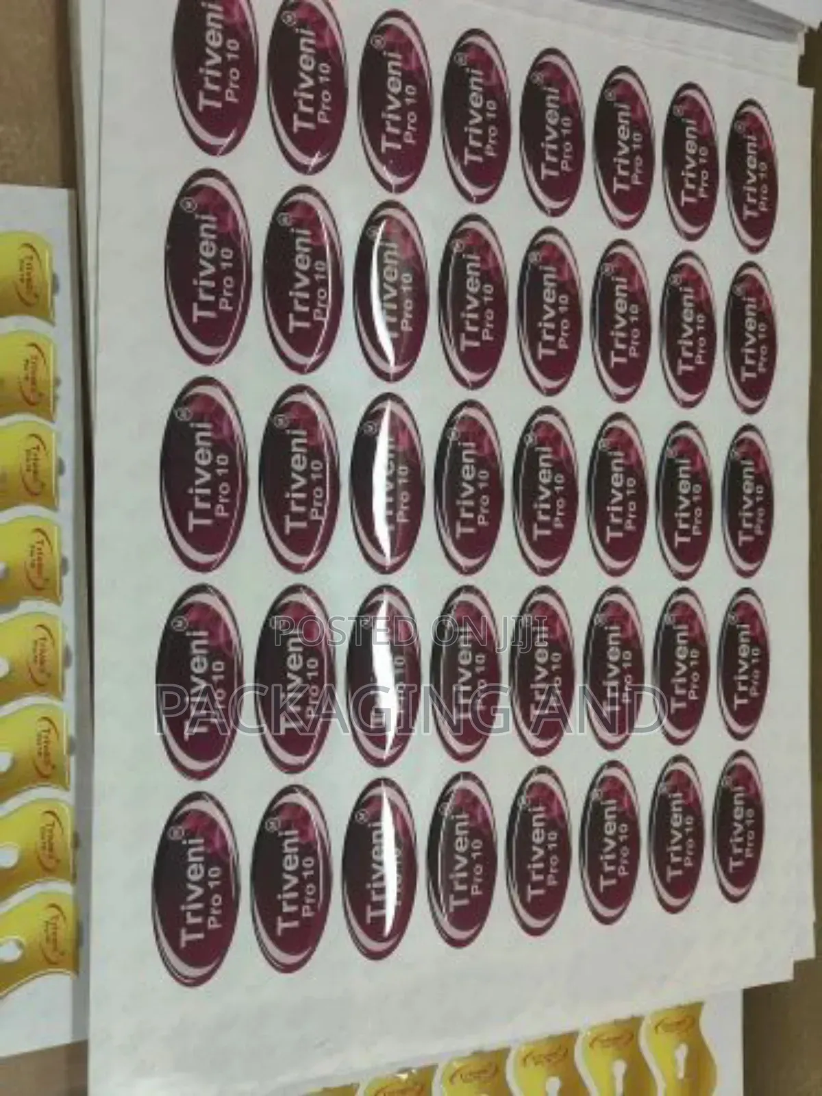 Custom Printed Dome Sticker for Luxury Goods Labeling