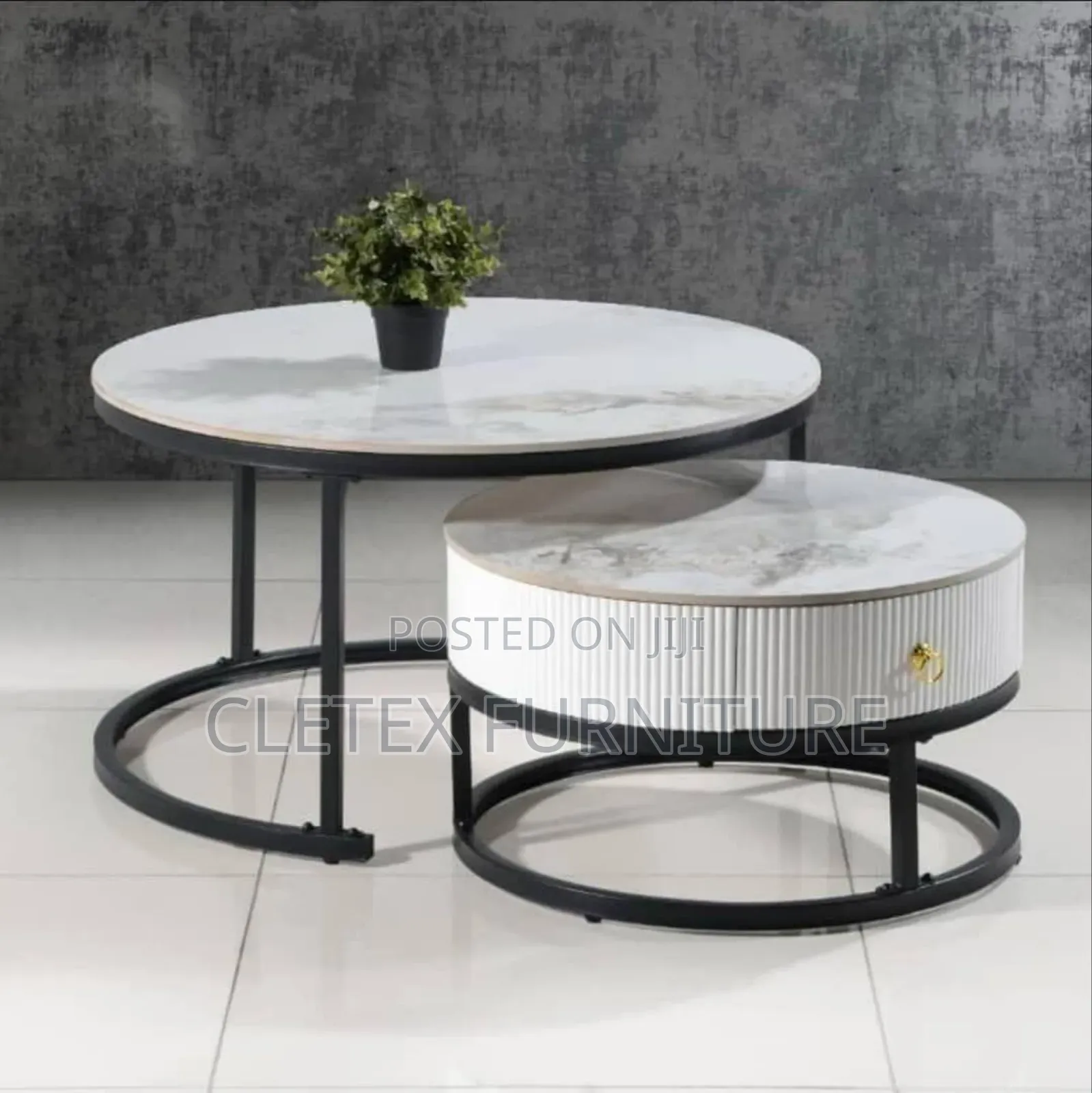 Marble Top 2 in 1 Center Table