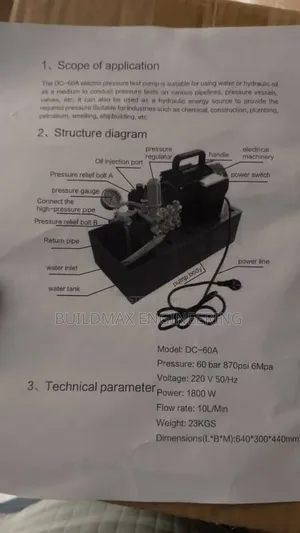 Electric Test Pump