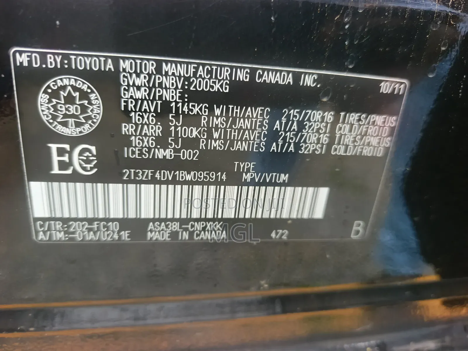 Toyota RAV4 2012 Black