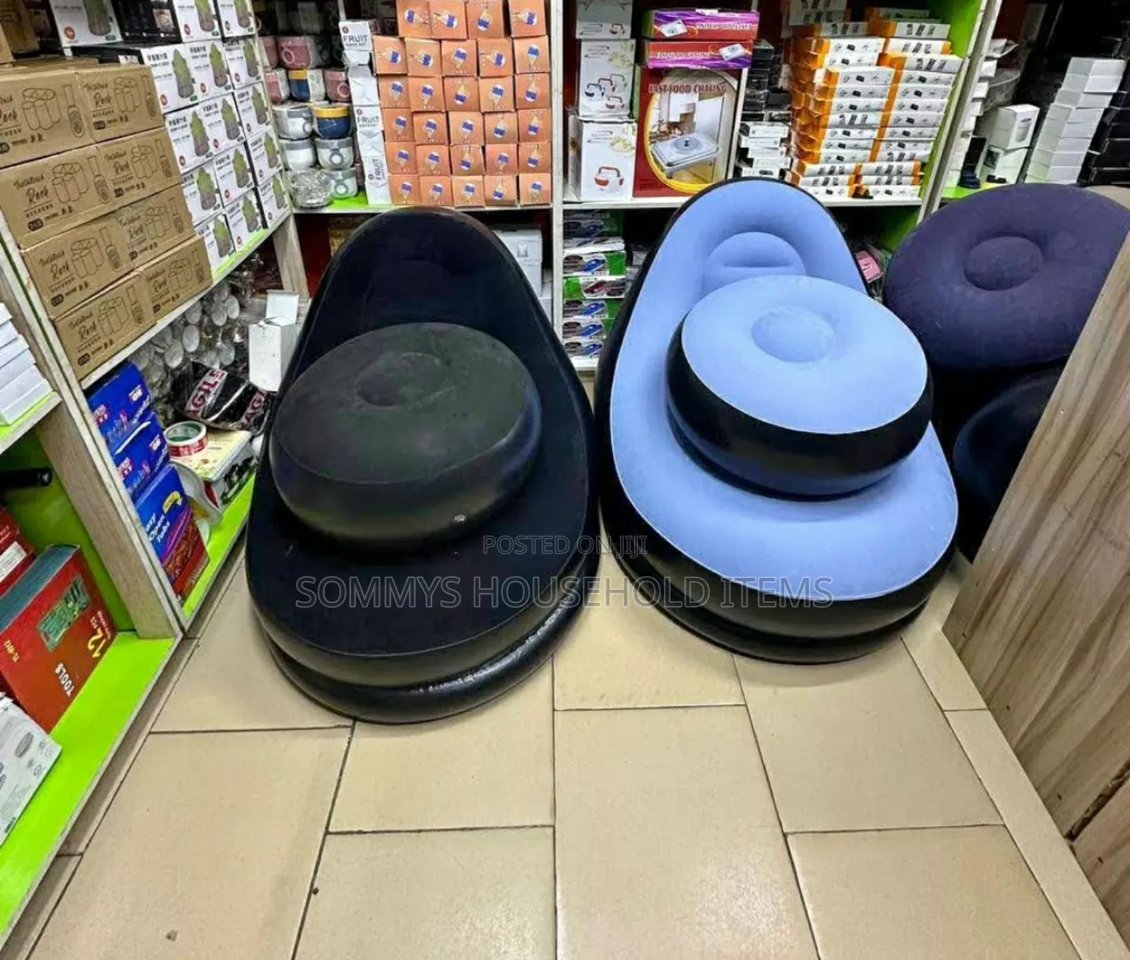 Inflatable Sofa With Foot Rest