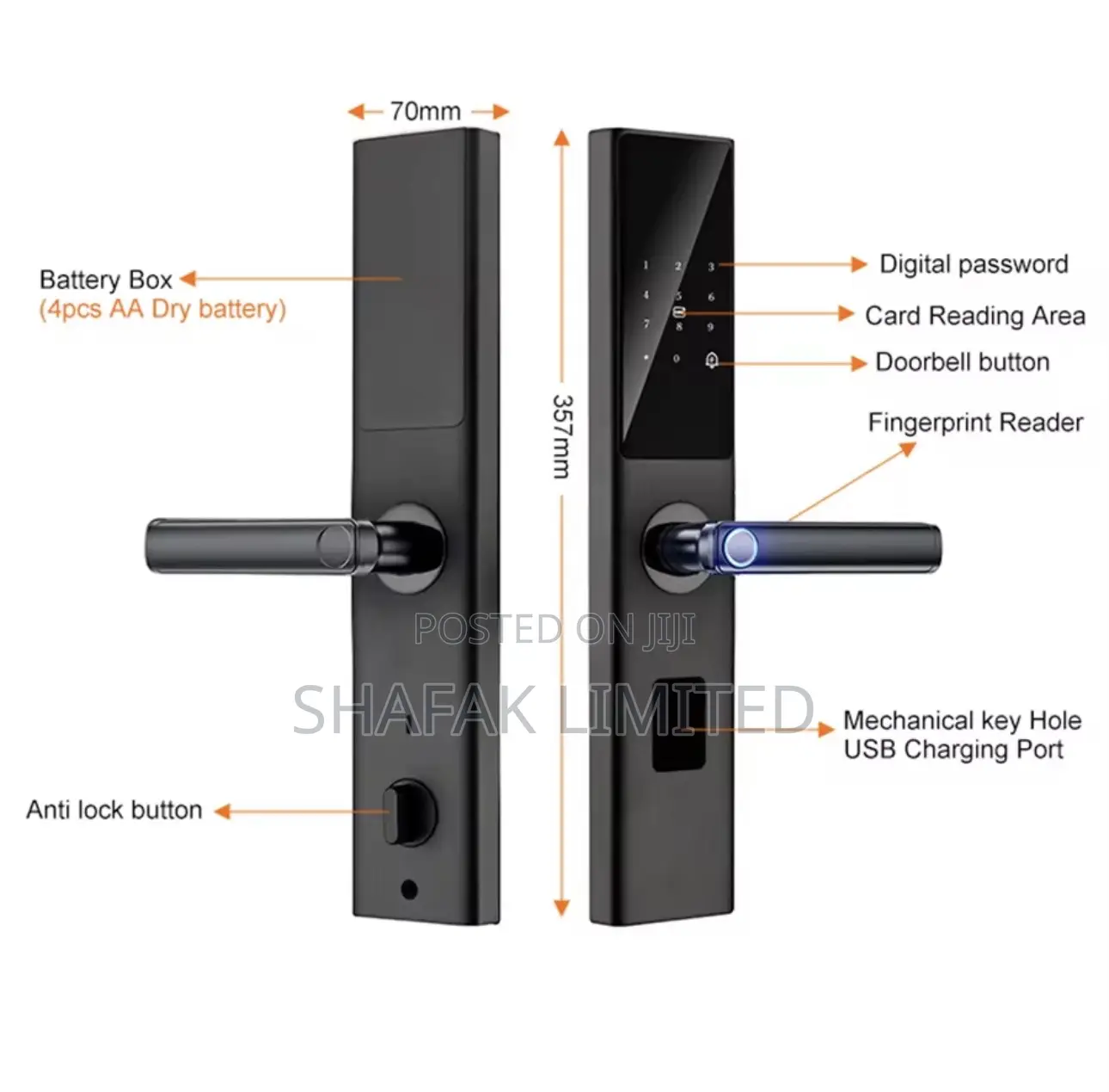 Semi Automatic Tuya Smart Locks