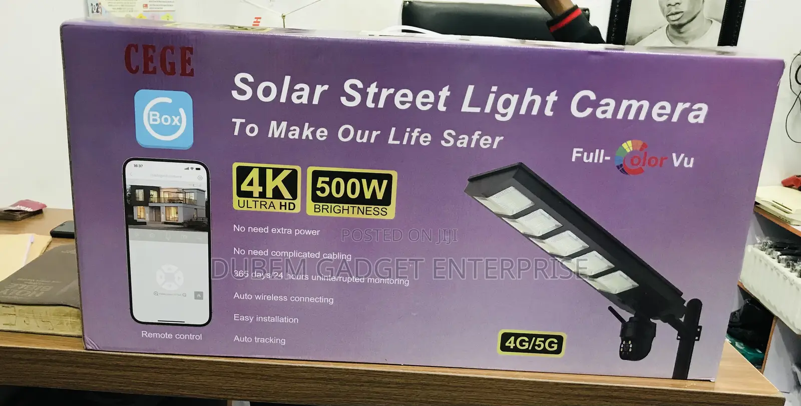 Solar Street Light Camera Ubox(500w)