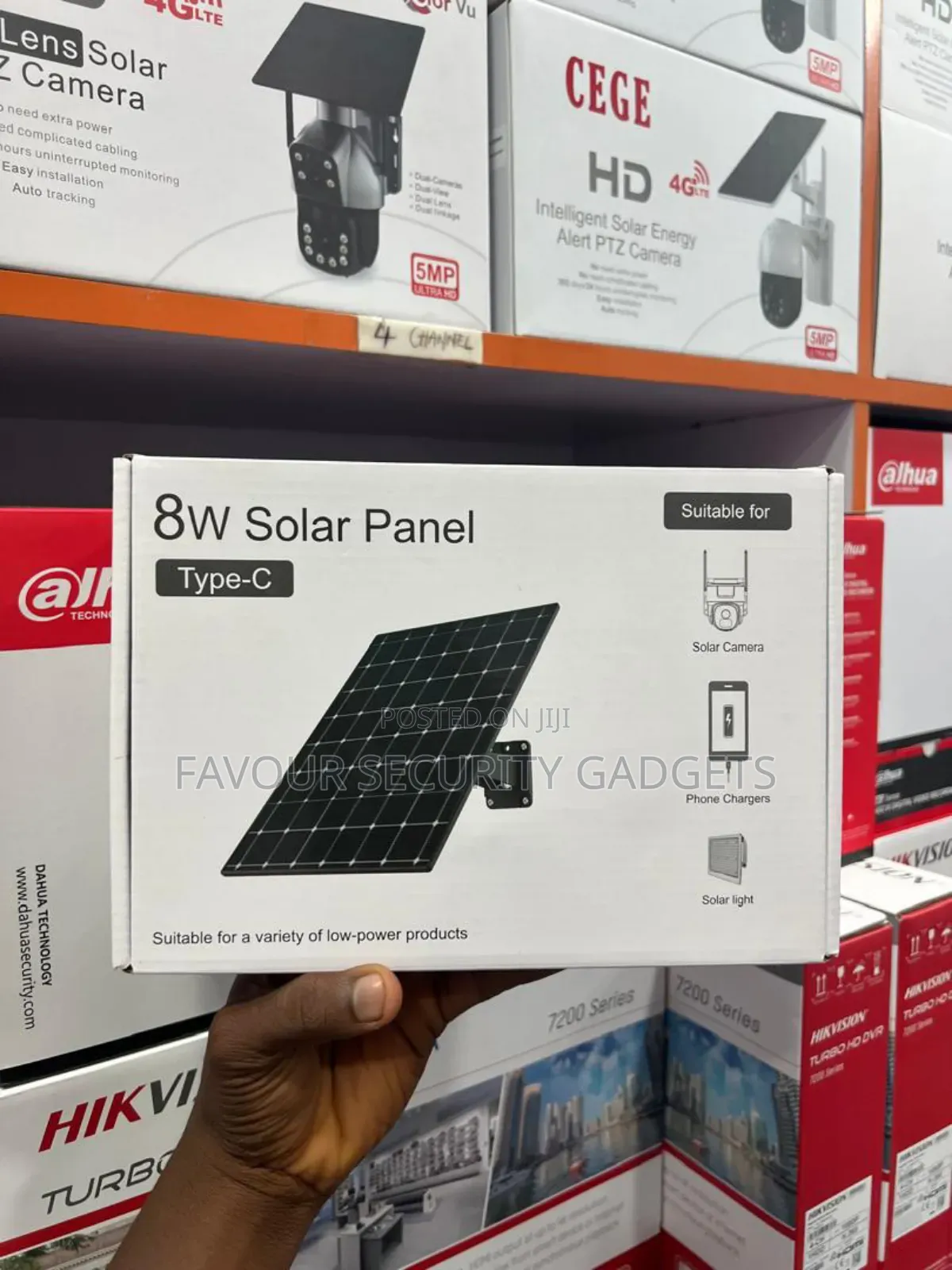 8w PTZ Solar Panel