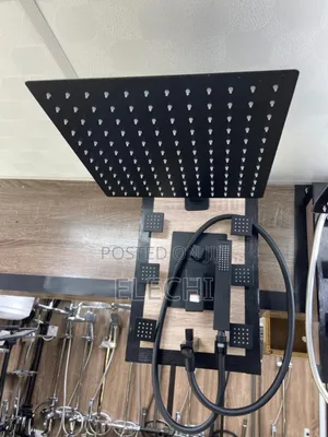 5ways Black Condict Shower With 6 Nuzzles