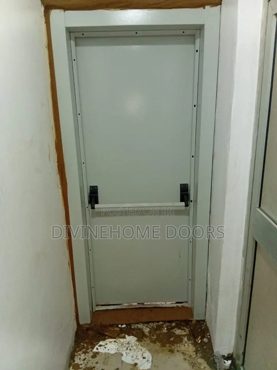 White Panic Door