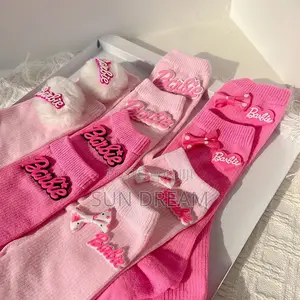 Girl Pink Barbie Socks Quality Socks