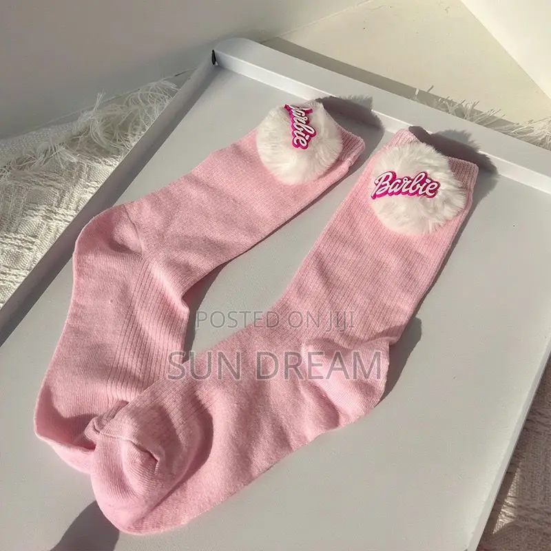 Girl Pink Barbie Socks Quality Socks