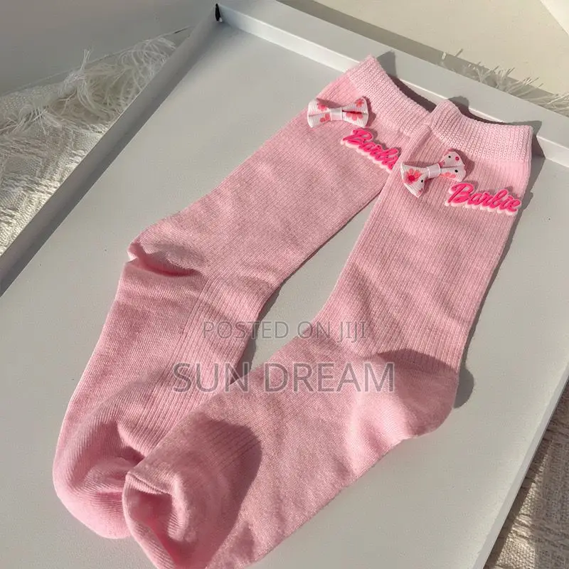 Girl Pink Barbie Socks Quality Socks