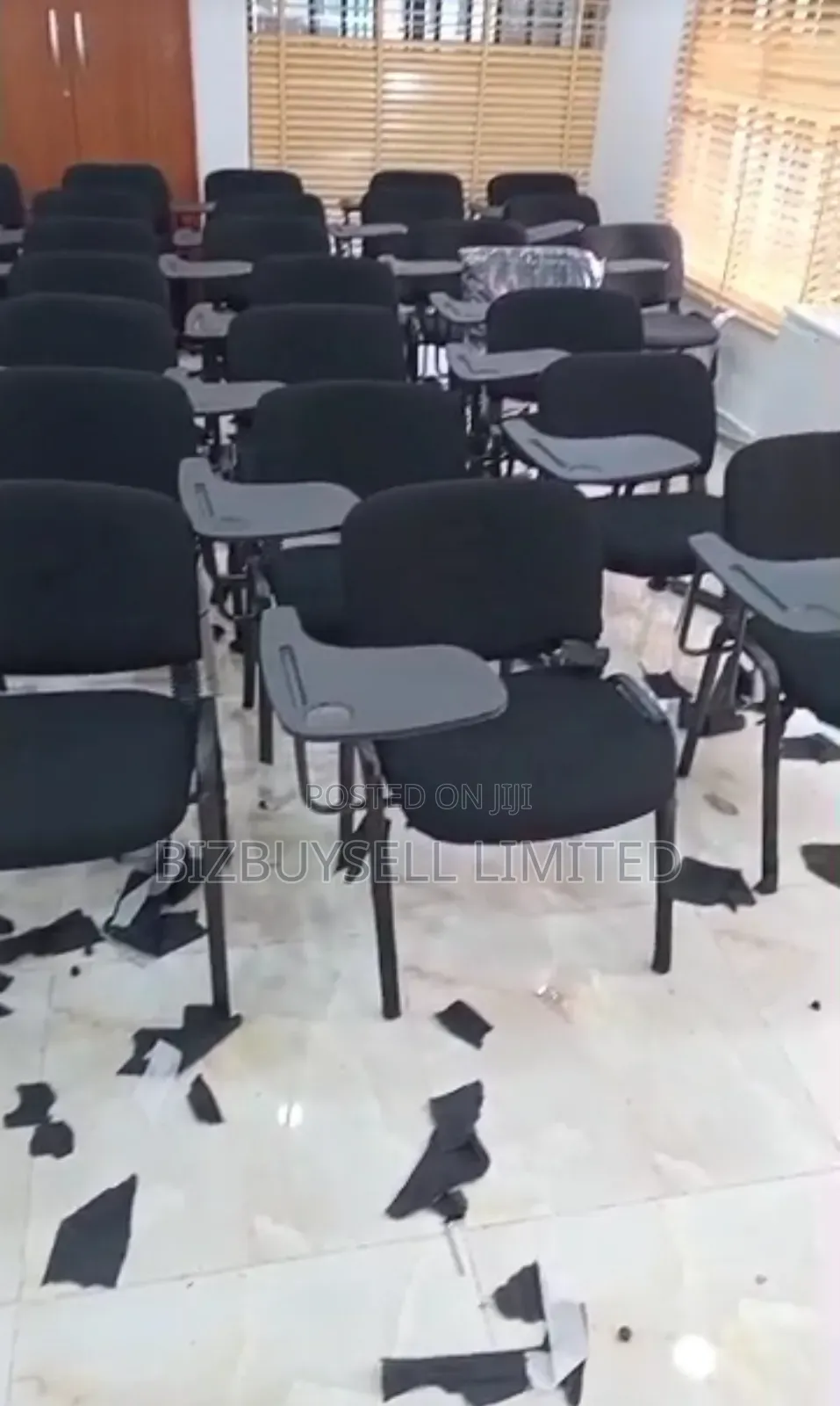 Student and Training Chair With Foldable Writing Pad.