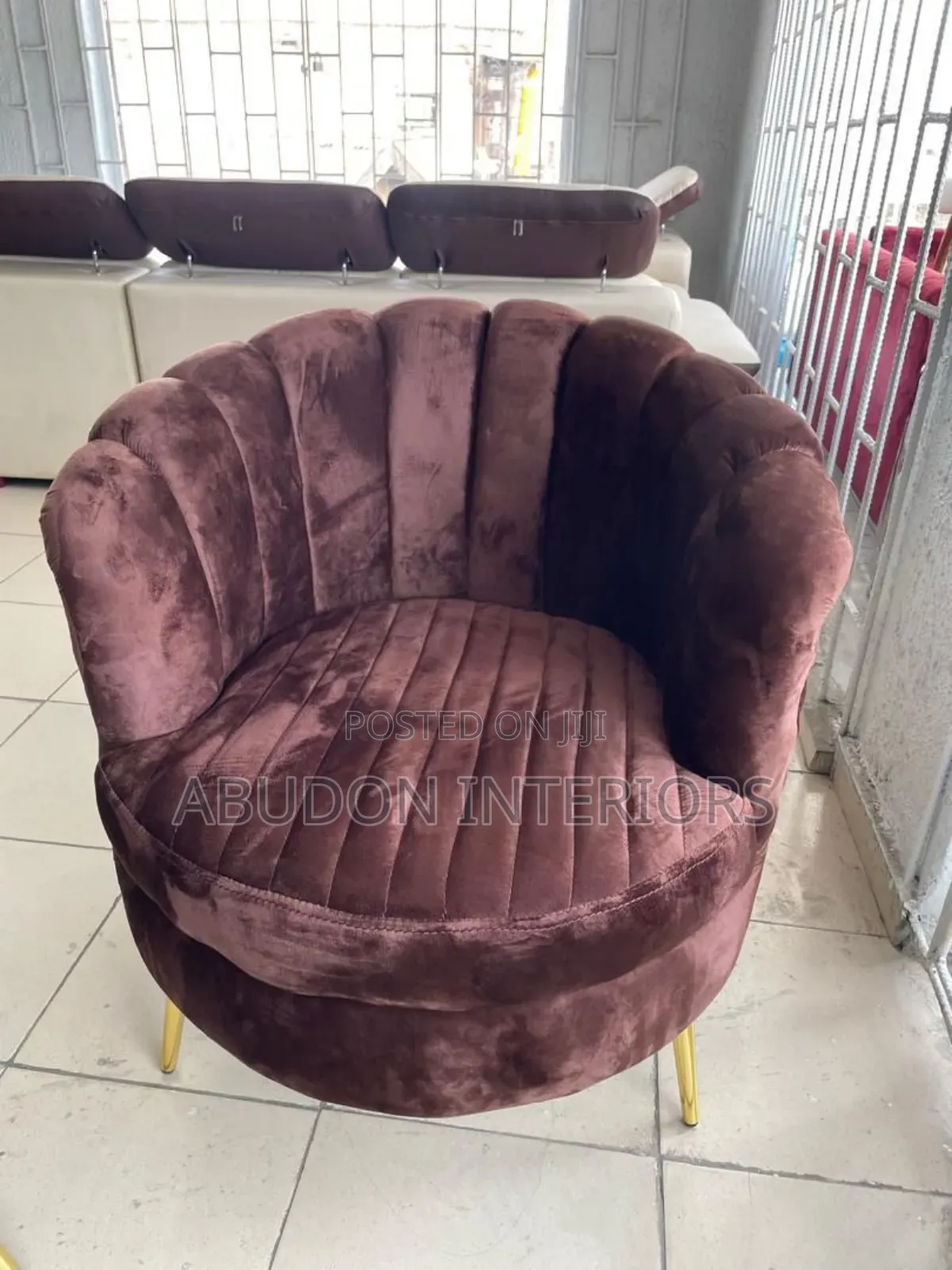 Brown Bucket Chair