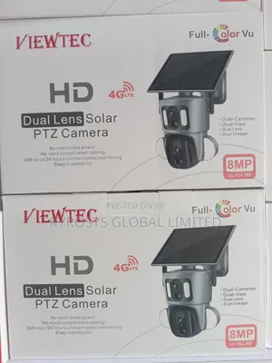 Dual Lence Solar 4g Battery Camera 8mp