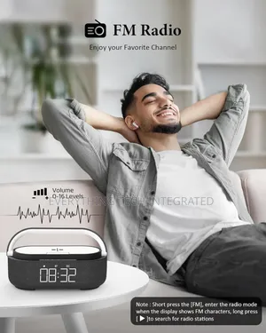 Colsur Bluetooth Speaker With Wireless Charger, Fm Radio,