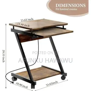 Z Shape Laptop Table With Drawer